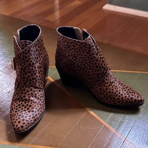 DV by Dolce Vita Leopard Print Ankle Booties